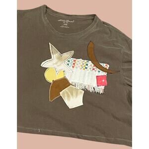 XXL Collage Eddie Bauer T-Shirt | Boho Indie Maximalist Reworked Art